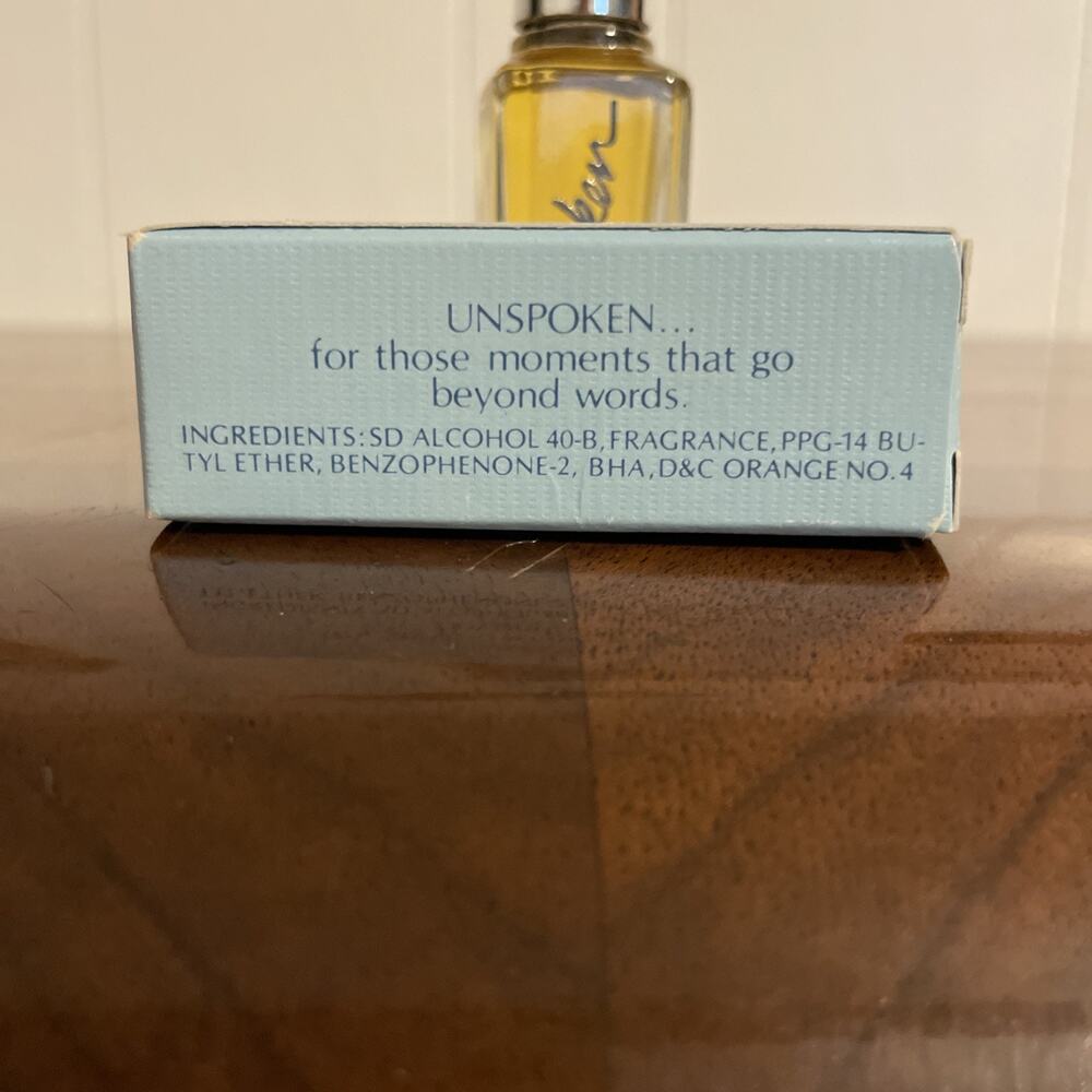 Avon Unspoken Ultra Cologne Splash 0.33oz Vintage NEW Original Box - Picture 3 of 5